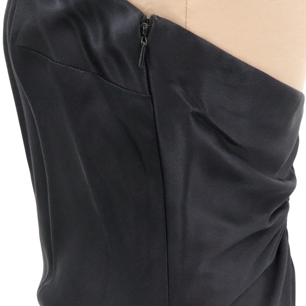 Rimini by Shaw Silk Midi Slip Dress Cowl Neck Black Size 8 - Picture 8 of 10
